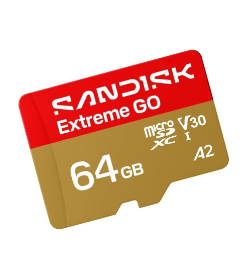 SANDISK MICROSDXC EXTREME GO 64GB 170MB/s UHS-I V30 Memory Card MicroSD SANDISK MICROSDXC EXTREME GO 64GB 170MB/s UHS-I V30 Memory Card MicroSD